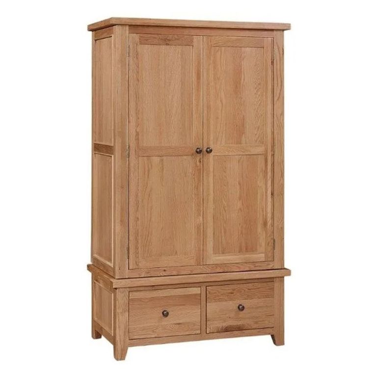 Appleby Wardrobe - 2 Door - 2 Drawer - Oak