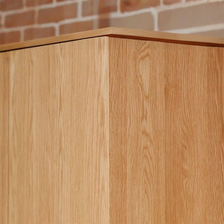 Jenson Oak Double Wardrobe - 2 Door - 2 Drawer