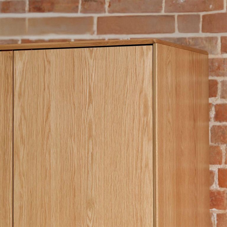 Jenson Oak Double Wardrobe - 2 Door - 2 Drawer
