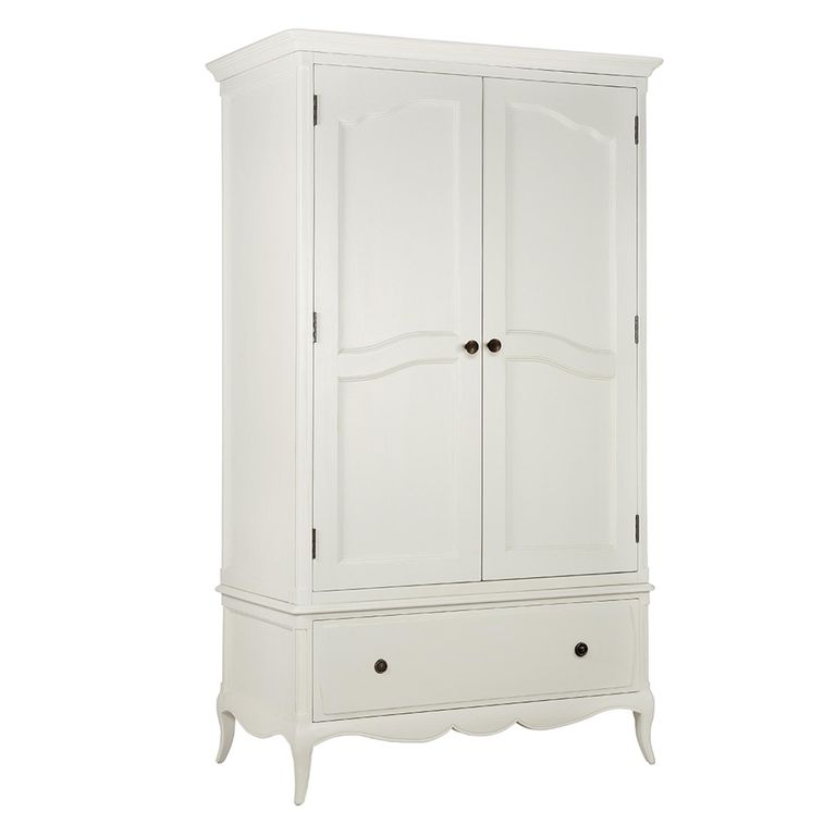 Amelie Wardrobe - 2 Door 1 Drawer - White