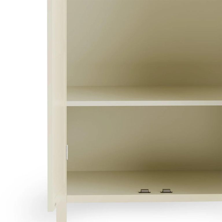 Coxmoor Wardrobe - 2 Door - Ivory Painted - Oak Top