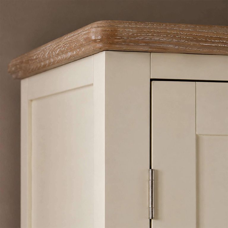 Camille Double Wardrobe - 2 Door - 1 Drawer - French Style - Ivory