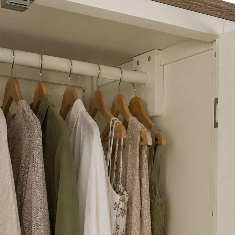 Camille Double Wardrobe - 2 Door - 1 Drawer - French Style - Ivory