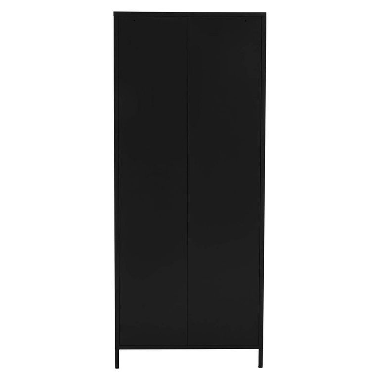 Academy Metal Wardrobe - 2 Door - Black