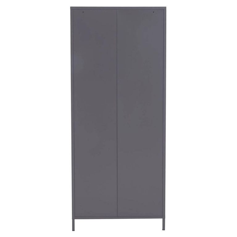 Academy Metal Wardrobe - 2 Door - Grey