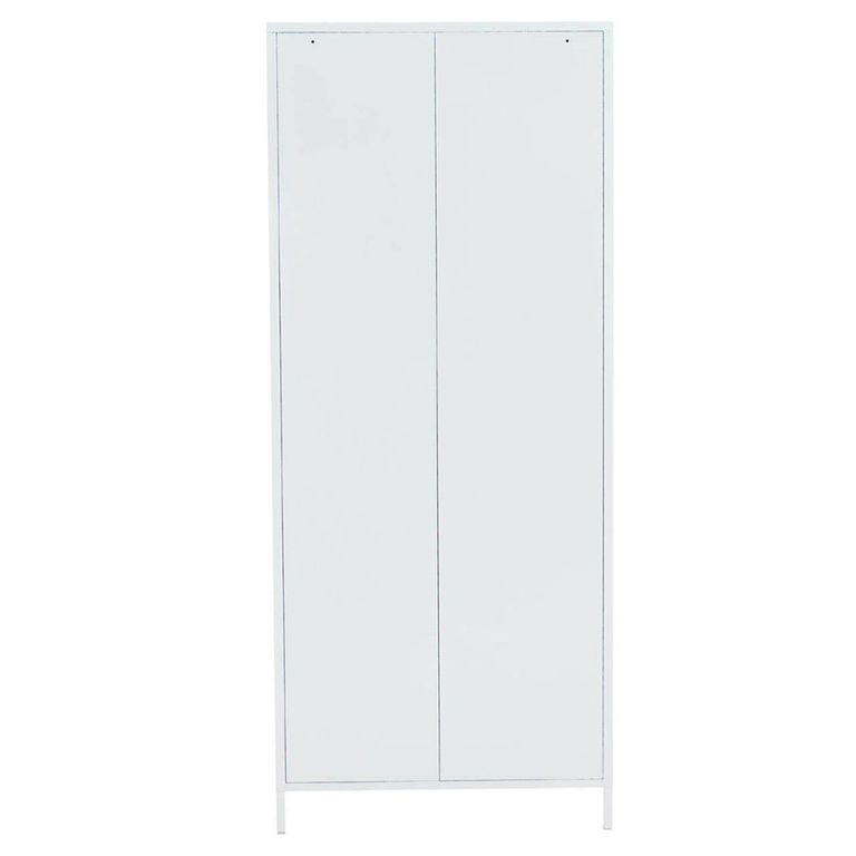 Academy Metal Wardrobe - 2 Door - White