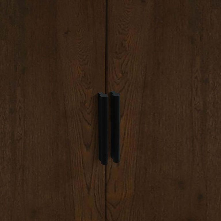 Alba Black and Walnut Wardrobe - 2 Door