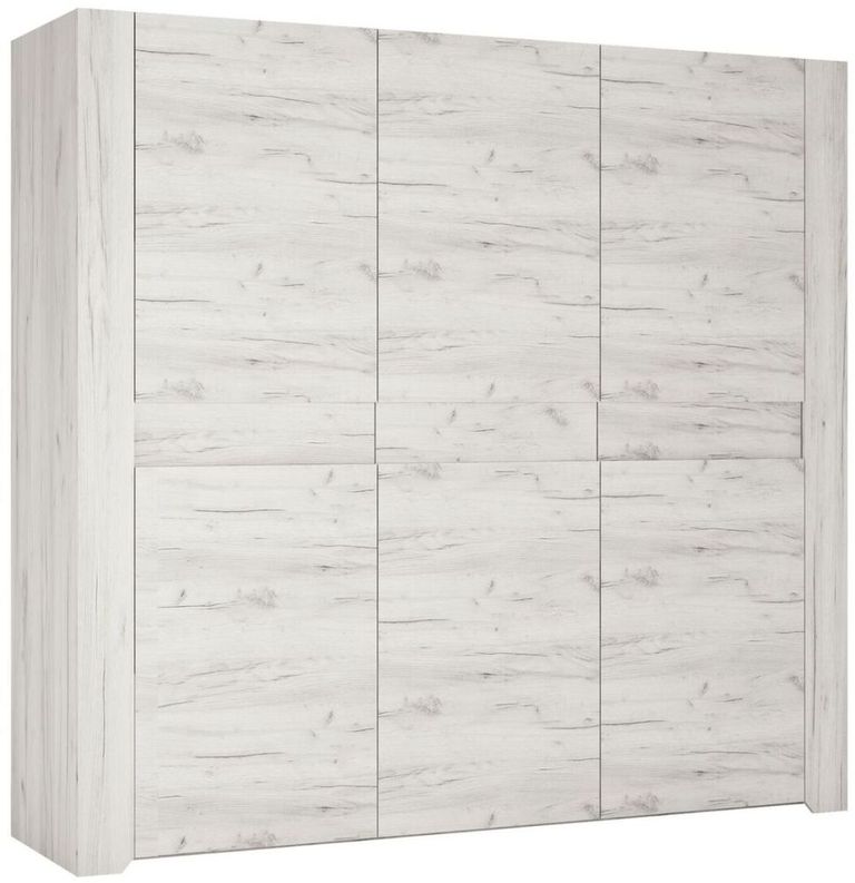 Angel White 3 Door Triple Wardrobe
