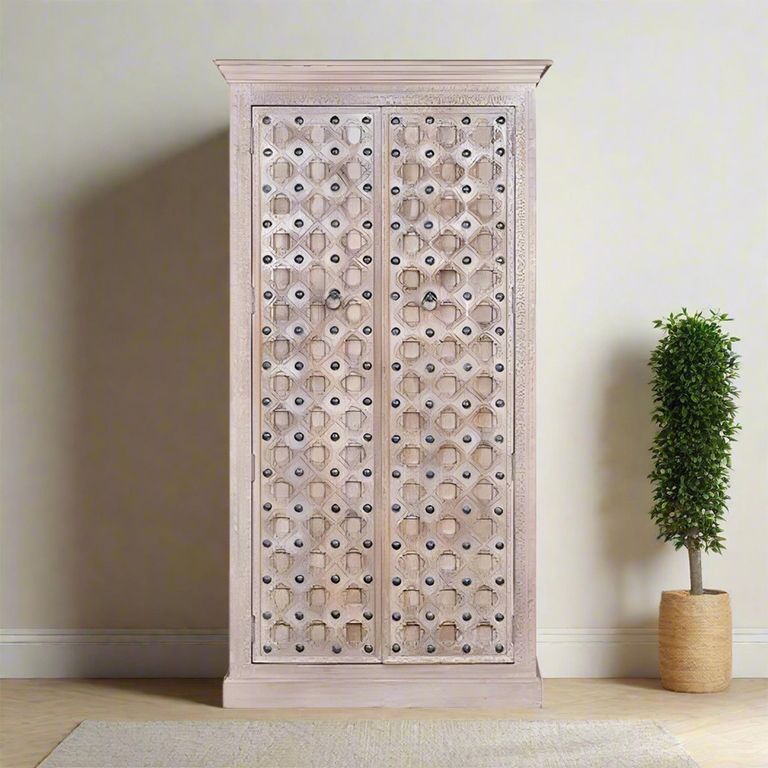 Arezzo Wardrobe - 2 Door - Mango Wood