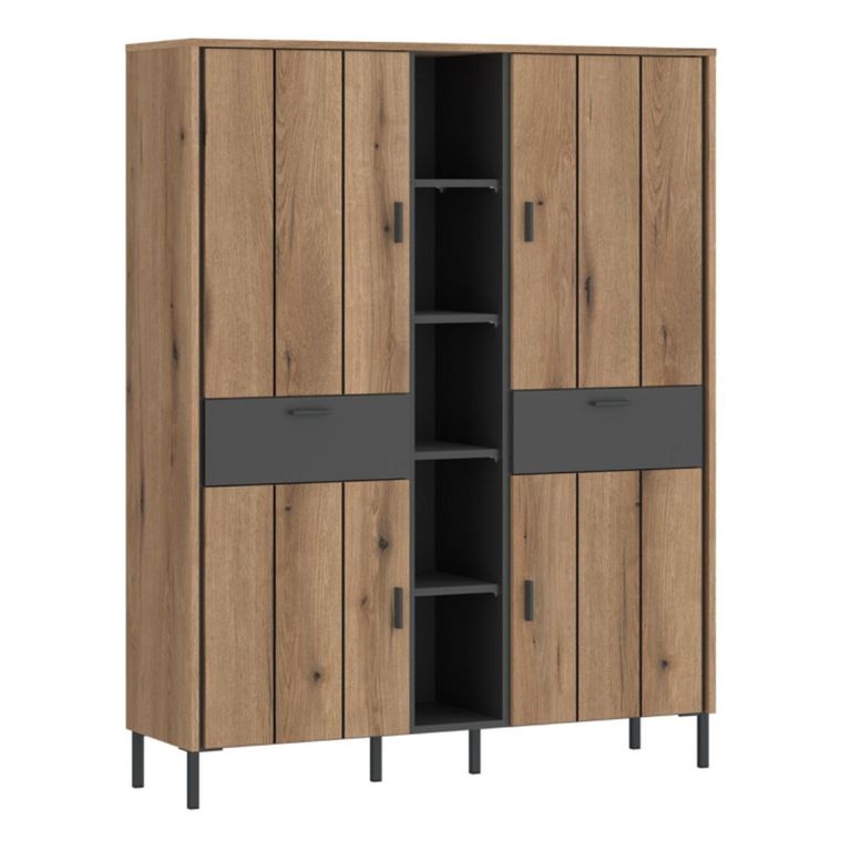 Arundel Oak Effect 4 Door Wardrobe