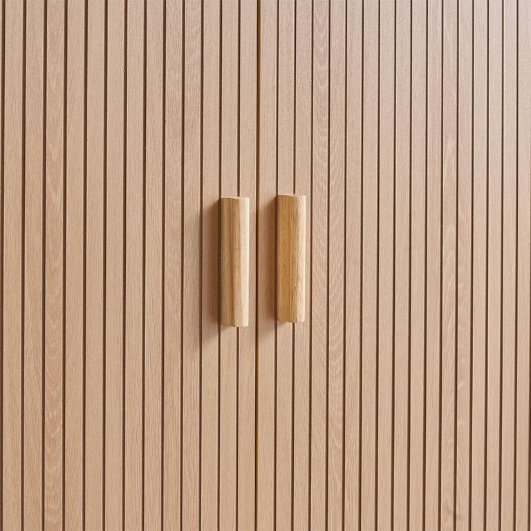 Axel Wardrobe - 2 Door - 1 Drawer - Oak Fluted