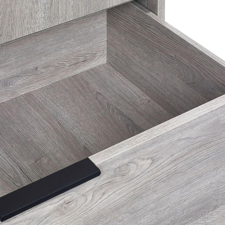 Bali Grey Oak Double Wardrobe - 2 Door - 1 Drawer