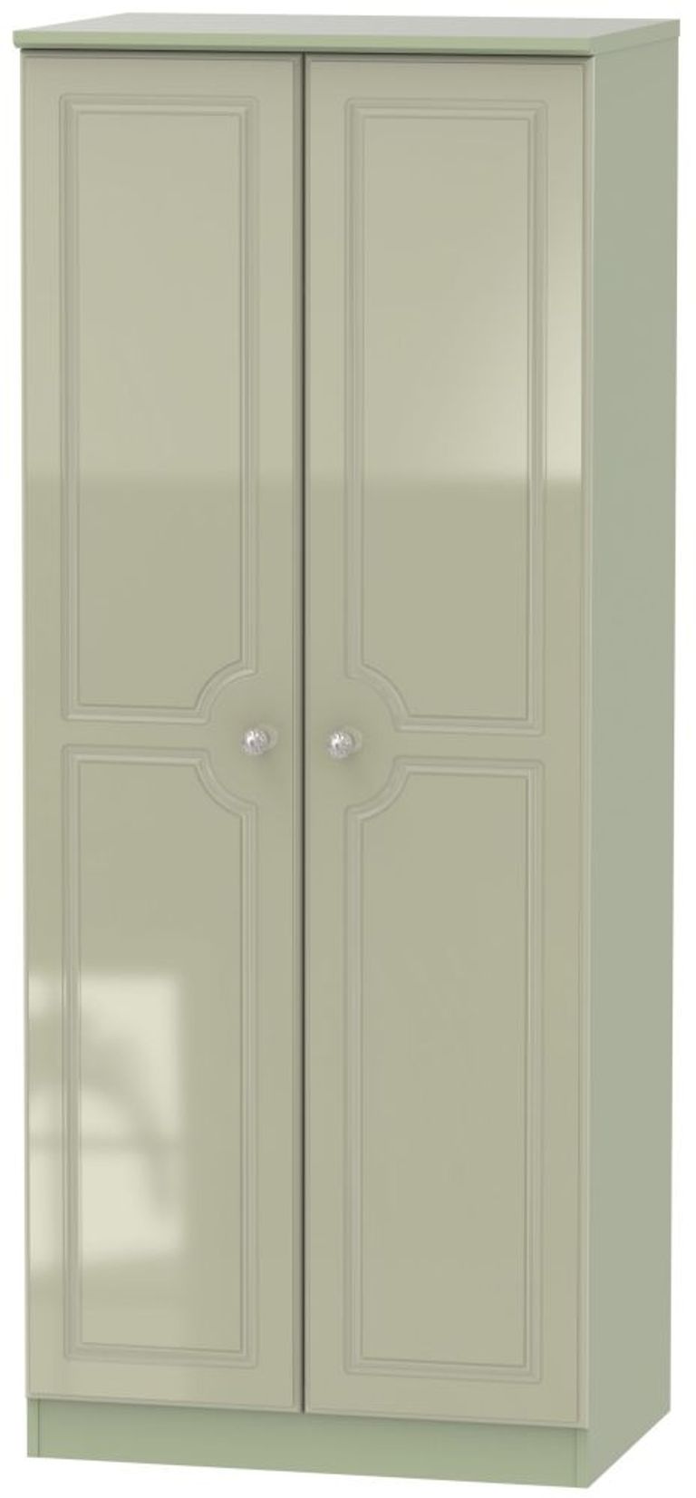 Balmoral Mushroom 2 Door Plain Wardrobe