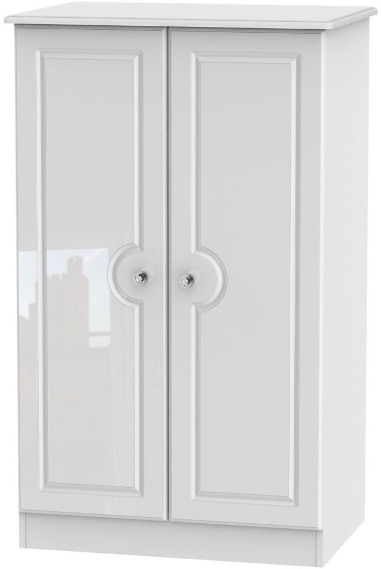 Balmoral White Gloss Midi Wardrobe