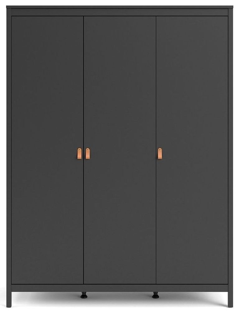 Barcelona Black 3 Door Triple Wardrobe