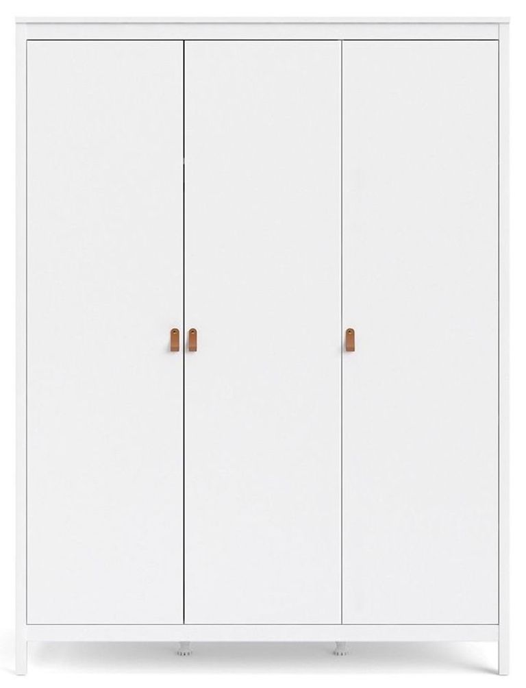 Barcelona White 3 Door Triple Wardrobe