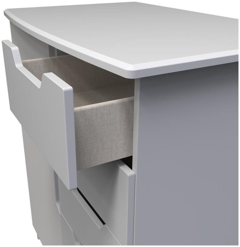 Bella Grey 1 Door Midi Wardrobe