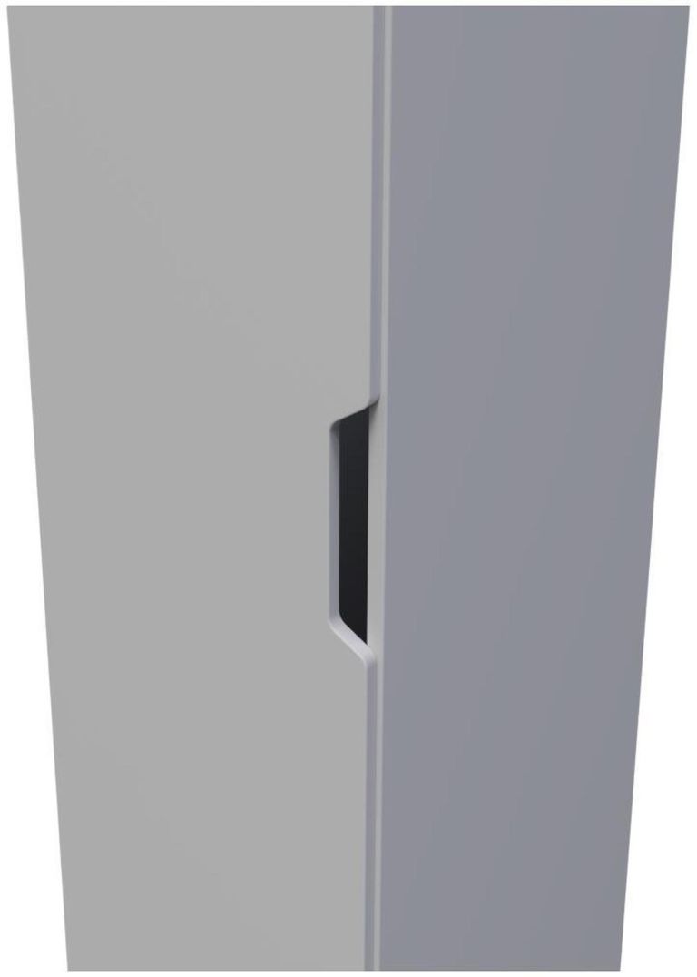 Bella Grey 1 Door Single Wardrobe