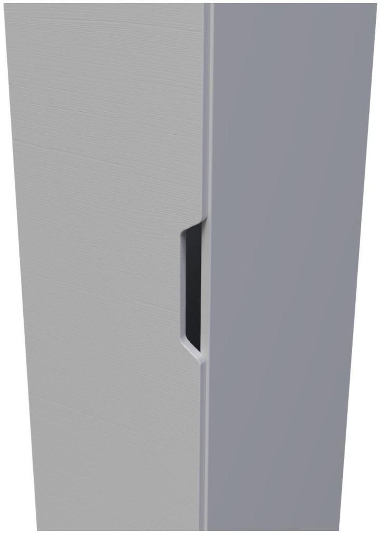 Bella Grey Ash 1 Door Single Wardrobe