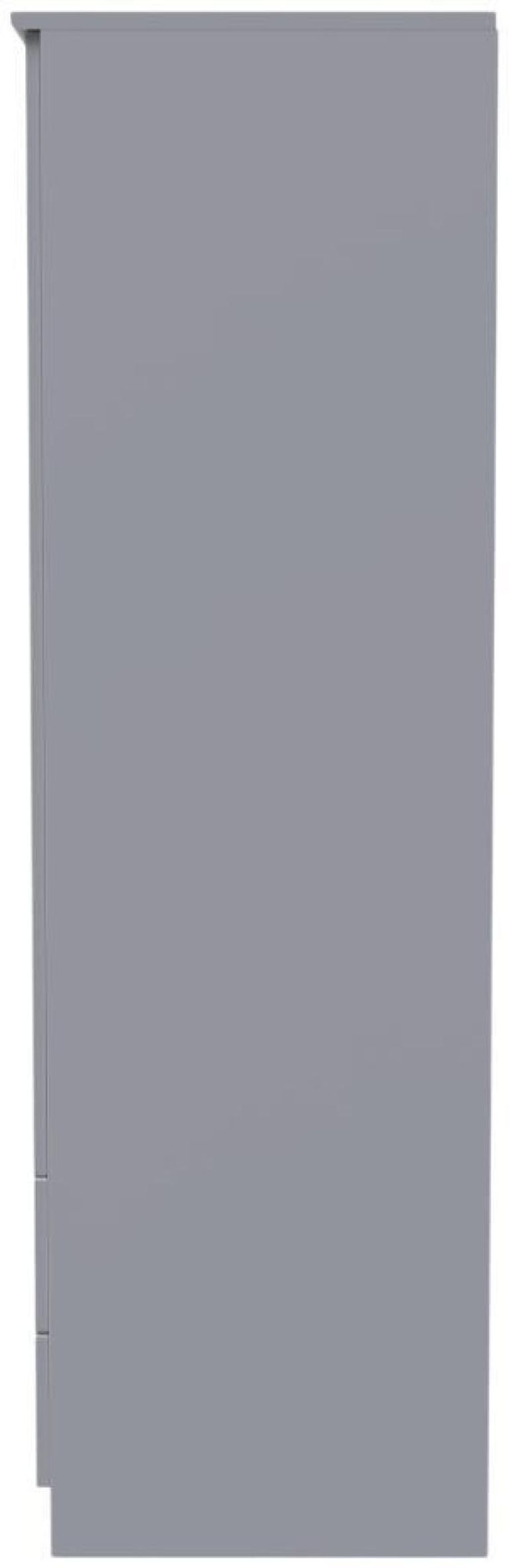 Bella Grey Ash 2 Door 2 Drawer Double Wardrobe