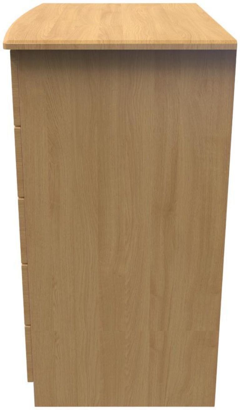 Bella Oak Effect 1 Door Midi Wardrobe