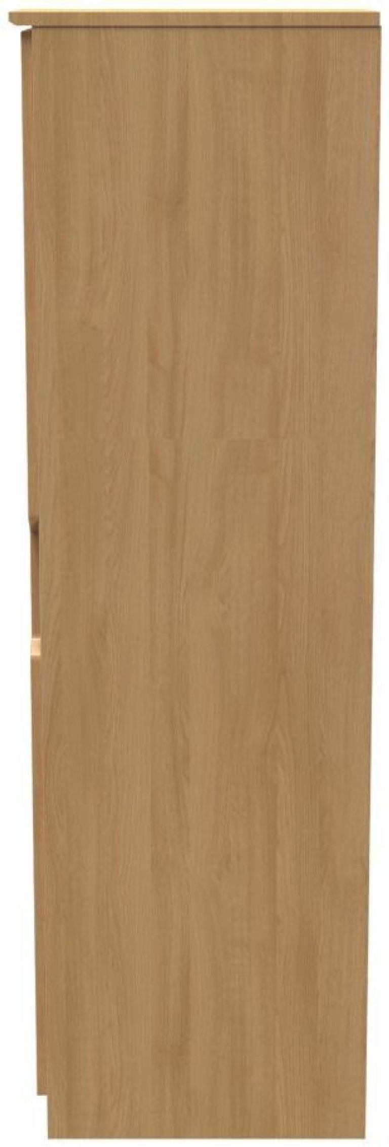 Bella Oak Effect 1 Door Single Wardrobe
