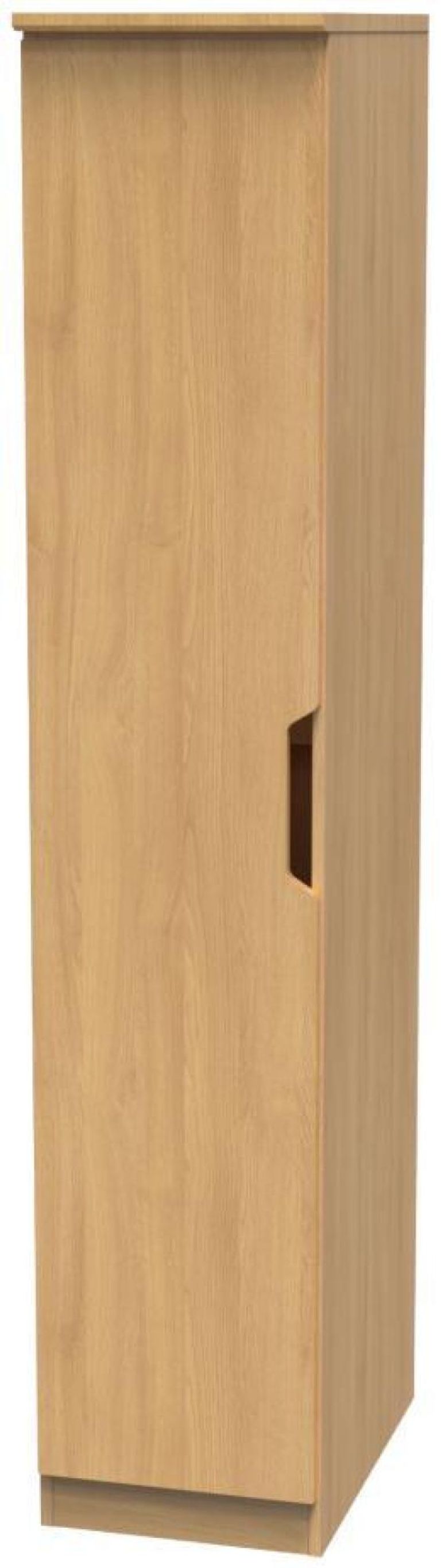 Bella Oak Effect 1 Door Single Wardrobe
