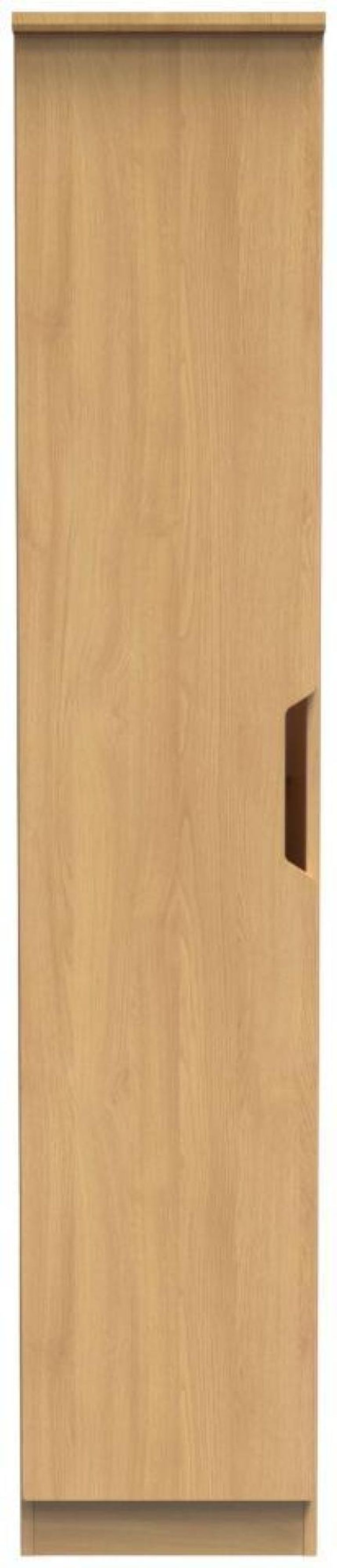 Bella Oak Effect 1 Door Single Wardrobe