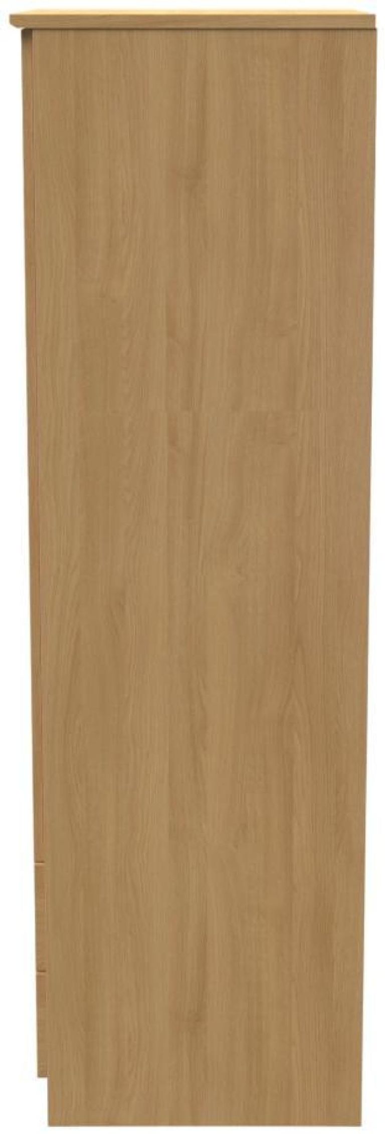 Bella Oak Effect 2 Door 2 Drawer Double Wardrobe