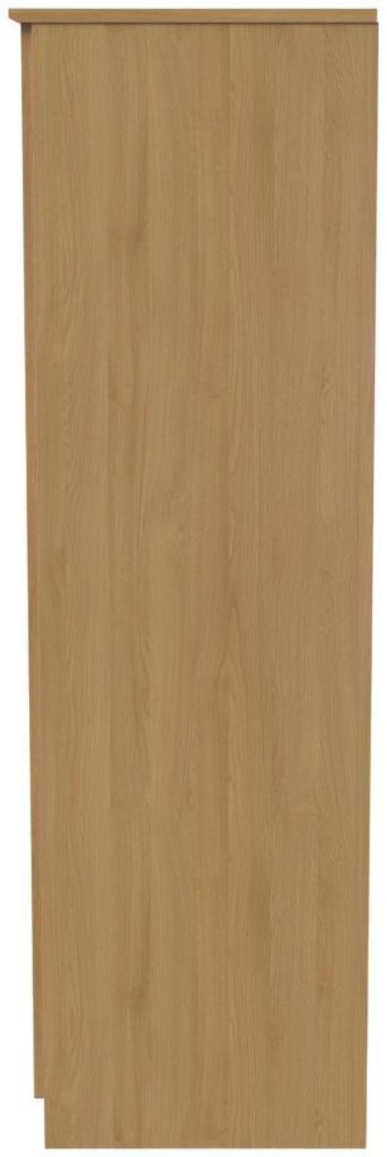 Bella Oak Effect 2 Door Plain Tall Wardrobe