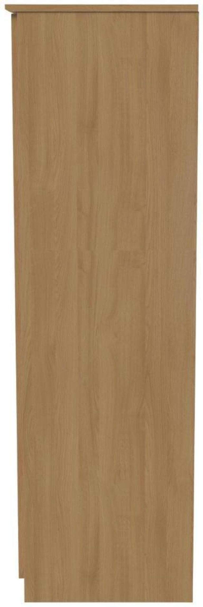 Bella Oak Effect 3 Door Triple Wardrobe - LHF 2 Drawers