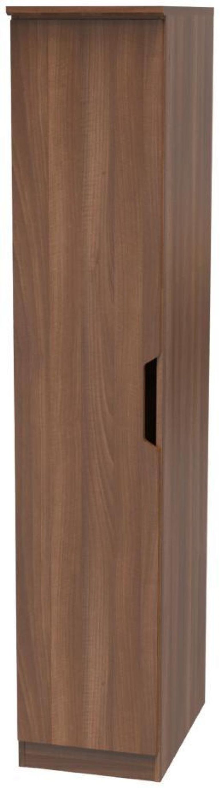 Bella Walnut Effect 1 Door Single Wardrobe