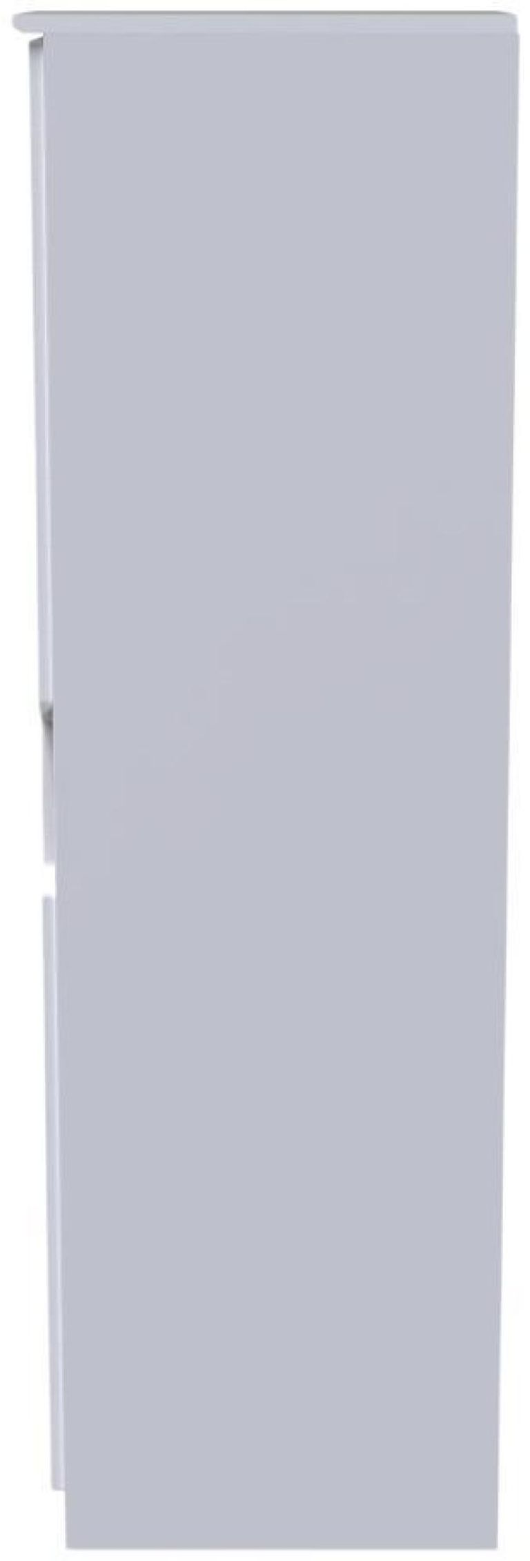 Bella White 1 Door Single Wardrobe