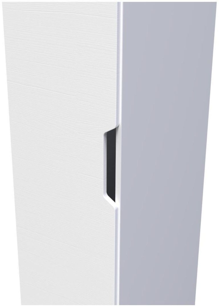 Bella White 1 Door Single Wardrobe