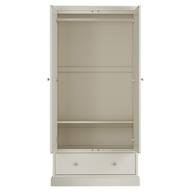 Ashby Soft Grey Wardrobe - 2 Door