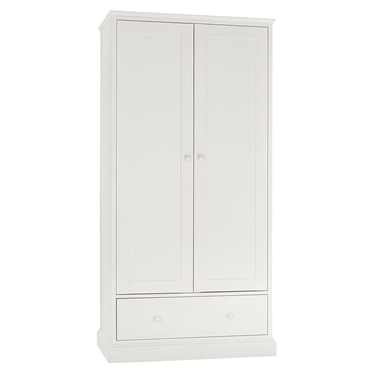 Ashby White Wardrobe - 2 Door