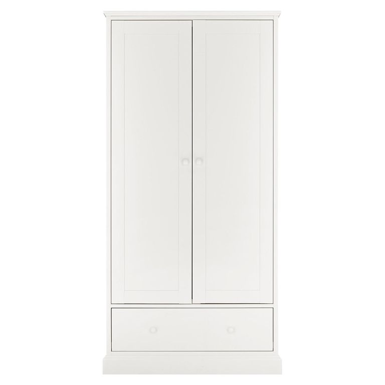 Ashby White Wardrobe - 2 Door