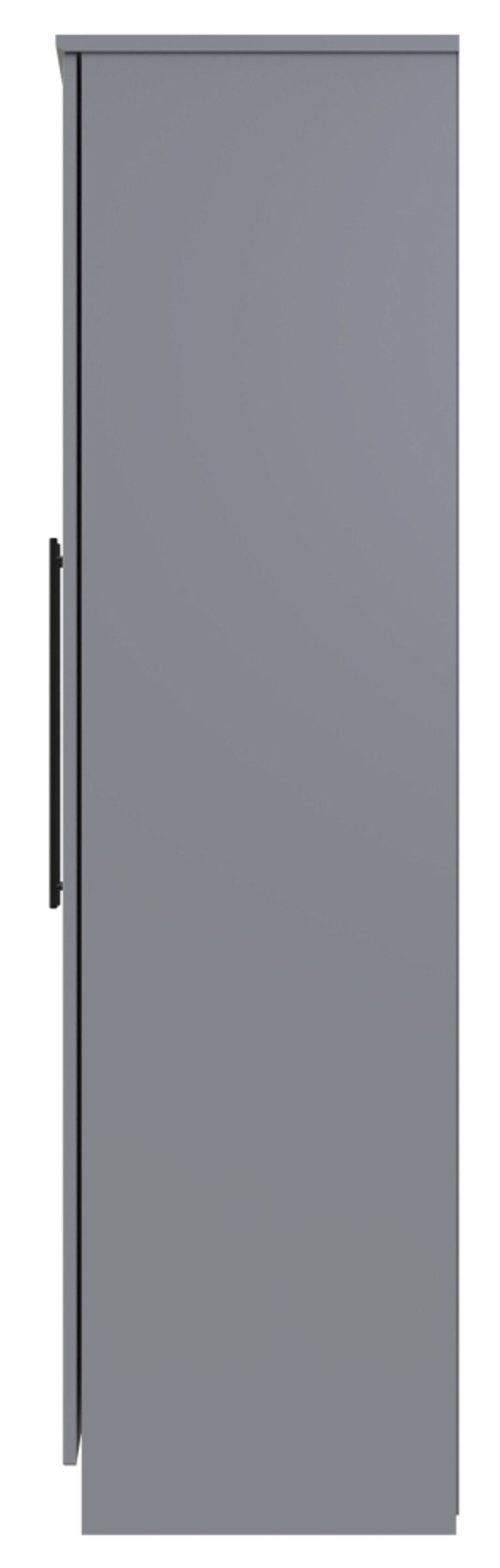 Beverley Grey 5 Door Tall Mirror Wardrobe