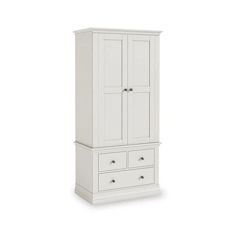 Bordeaux Wardrobe - 2 Door - 3 Drawer - Cotton