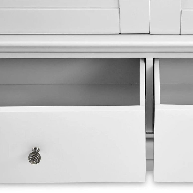 Bordeaux Combi Wardrobe - 3 Door - White