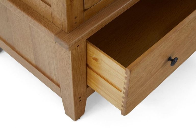 Burford Double Wardrobe - 2 Door - 1 Drawer - Oak