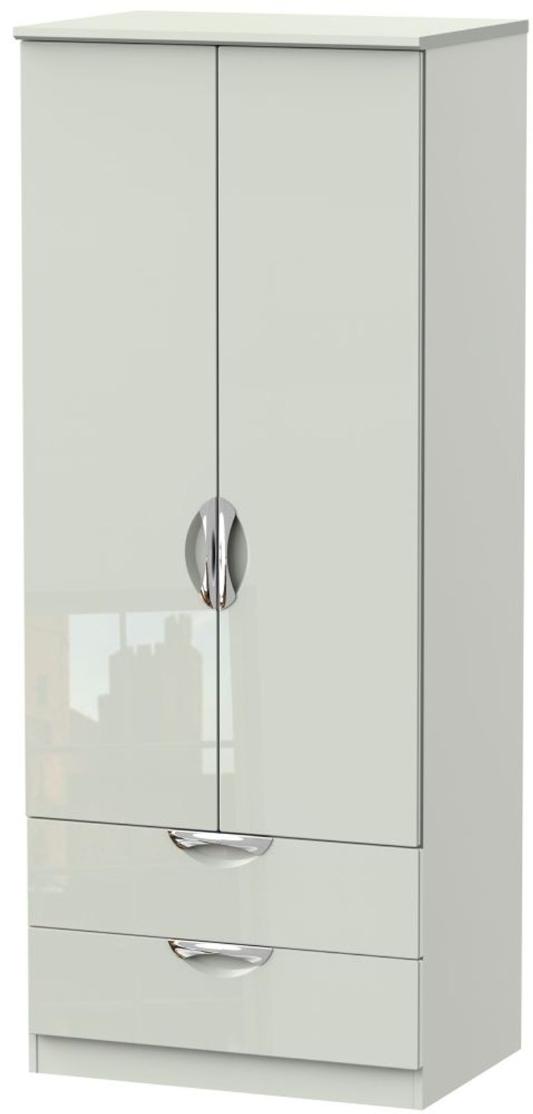 Camden Cashmere 2 Door 2 Drawer Double Wardrobe