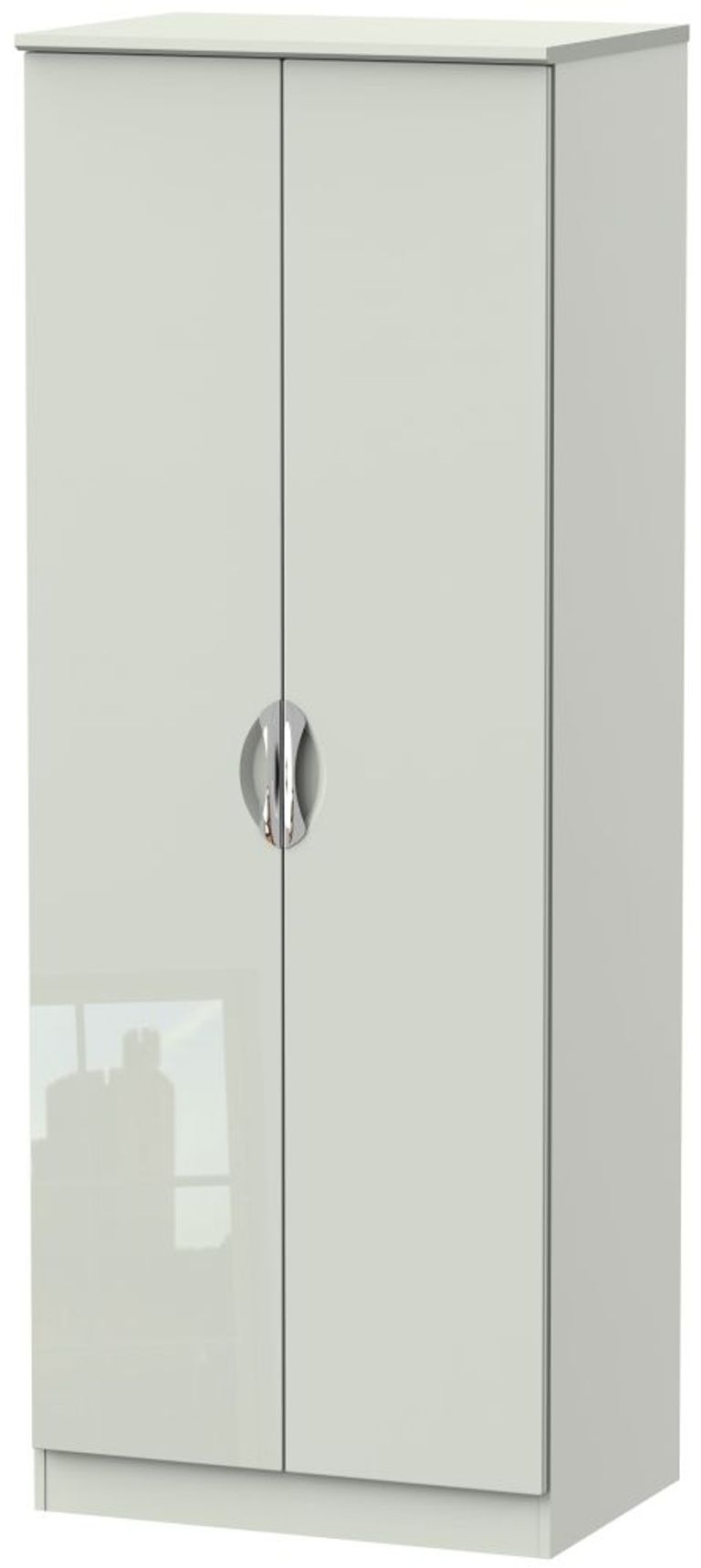 Camden Cashmere 2 Door Plain Tall Wardrobe