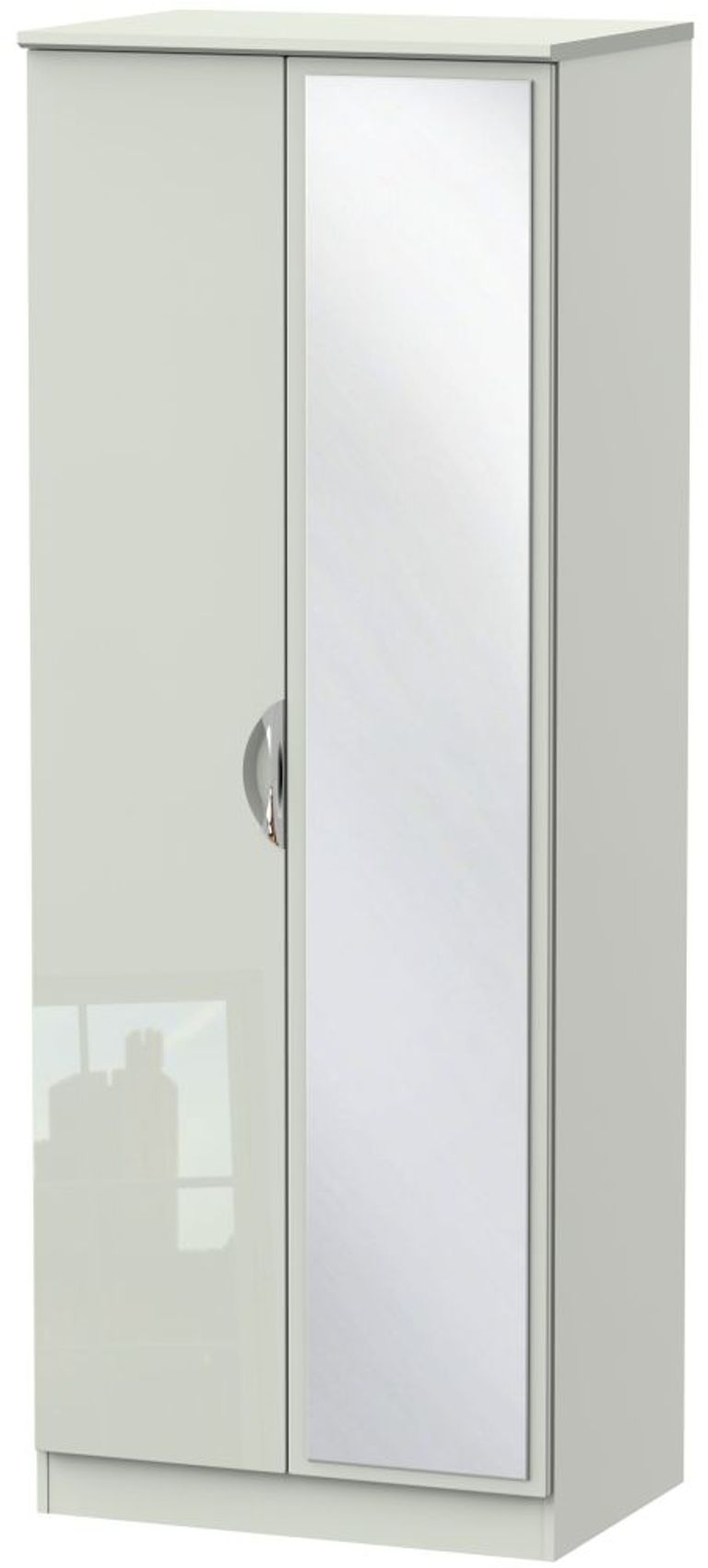 Camden Cashmere 2 Door Tall Wardrobe - 1 Mirror