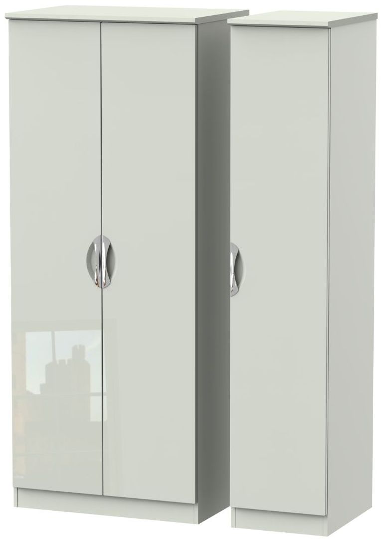 Camden Cashmere 3 Door Triple Wardrobe