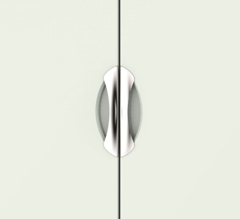 Camden Gloss Cashmere and Oak Effect 2 Door 2 Drawer Tall Wardrobe