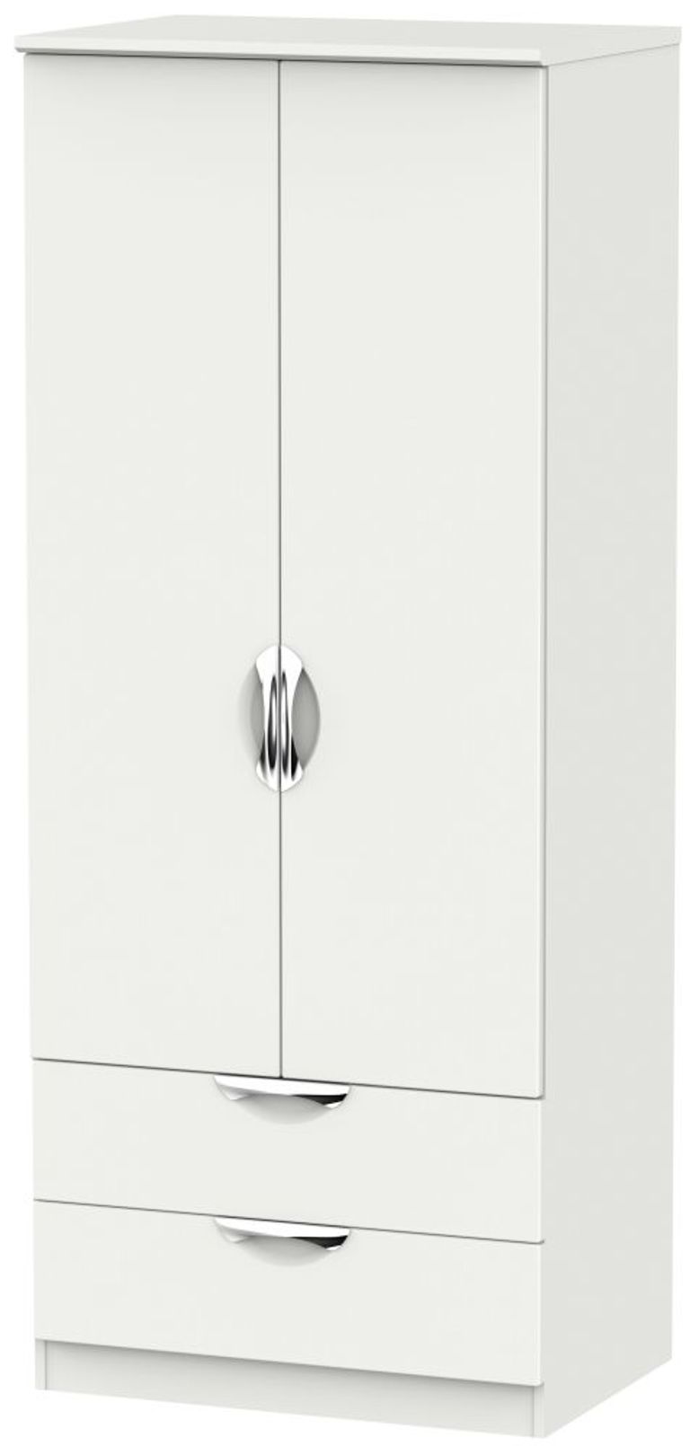 Camden Grey 2 Door 2 Drawer Double Wardrobe