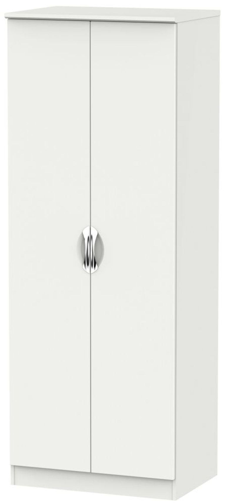 Camden Grey 2 Door Plain Tall Wardrobe