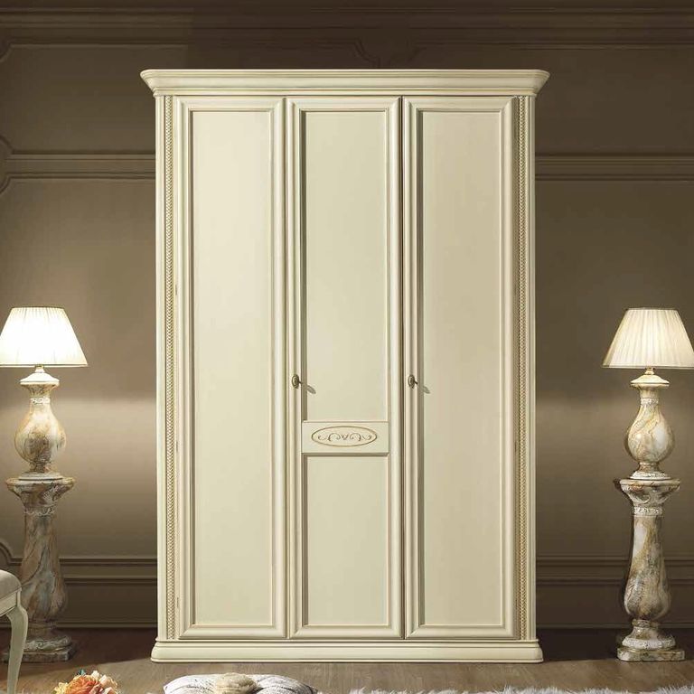 Siena Wardrobe - 3 Door - Triple - Ivory