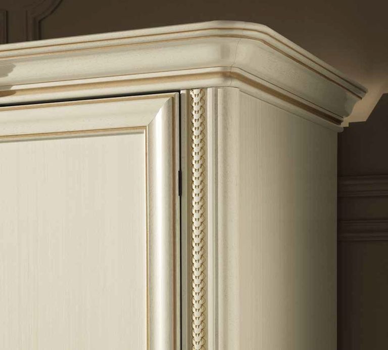 Siena Wardrobe - 4 Door - Ivory